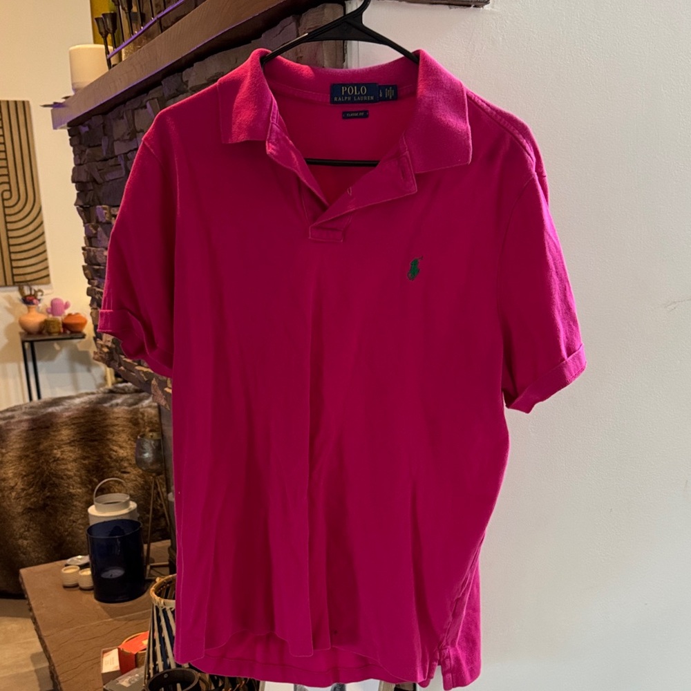 Polo by Ralph Lauren Men's Vibrant Pink Polo Shirt